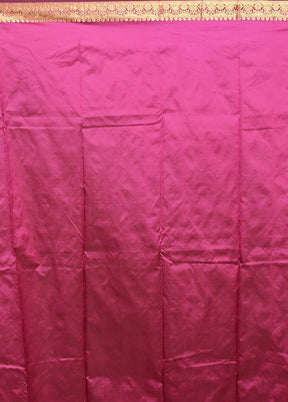 Purple Kanjivaram Silk Saree With Blouse Piece