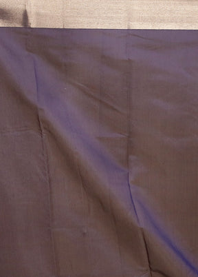 Blue Kora Silk Saree With Blouse Piece
