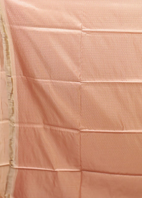 Pink Jamewar Silk Saree With Blouse Piece