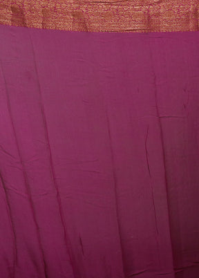 Pink Georgette Saree With Blouse Piece