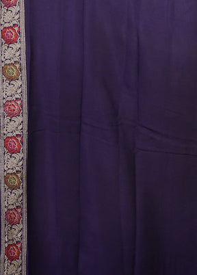 Blue Georgette Saree With Blouse Piece