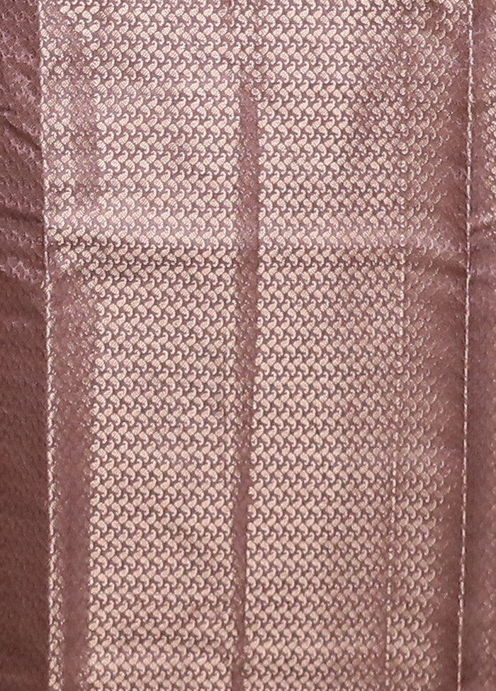 Purple Dupion Silk Saree With Blouse Piece