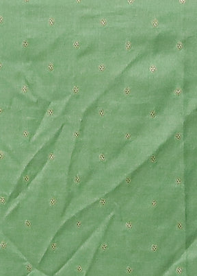 Green Dupion Silk Saree With Blouse Piece