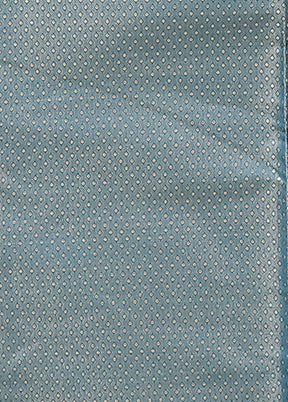 Blue Kora Silk Saree With Blouse Piece