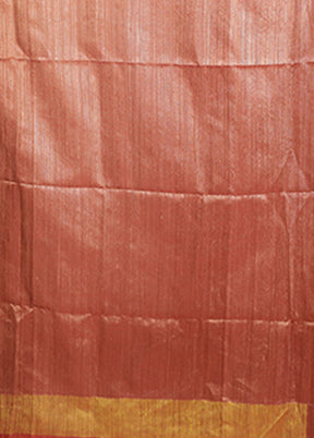 Red Handloom Matka Pure Silk Saree With Blouse Piece