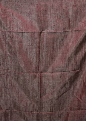 Black Handloom Matka Pure Silk Saree With Blouse Piece