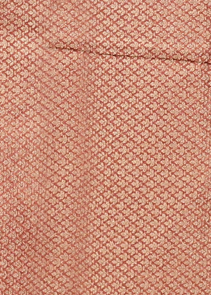 Pink Chiffon Silk Saree With Blouse Piece