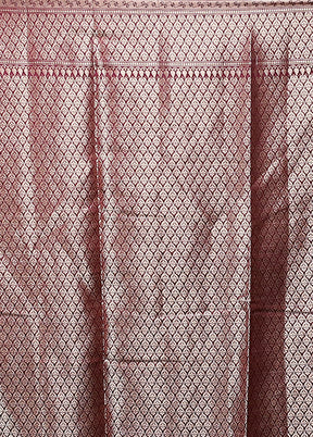 Purple Handloom Dupion Pure Silk Saree With Blouse Piece