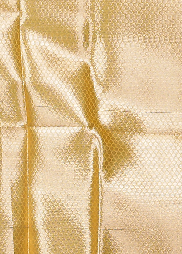 Yellow Organza Saree With Blouse Piece