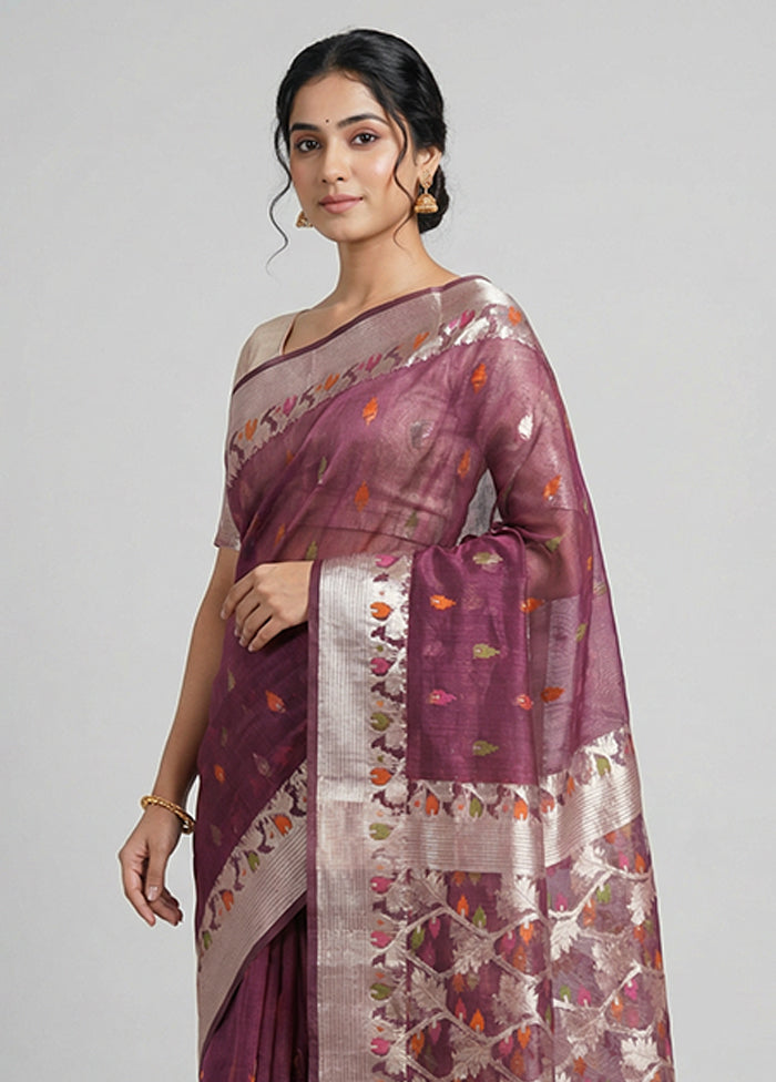 Green Organza Saree With Blouse Piece