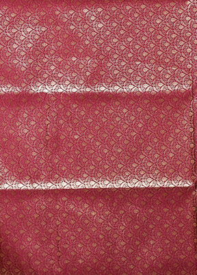 Purple Banarasi Silk Saree With Blouse Piece
