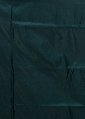 Green Banarasi Silk Saree With Blouse Piece