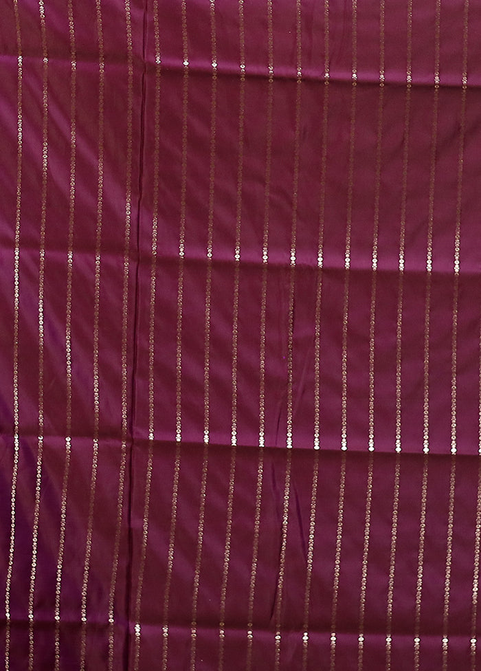 Pink Banarasi Silk Saree With Blouse Piece