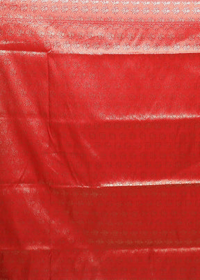 Green Banarasi Silk Saree With Blouse Piece