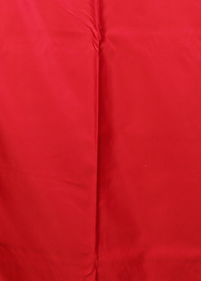 Pink Katan Silk Saree With Blouse Piece