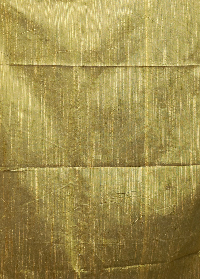 Green Matka Silk Saree With Blouse Piece