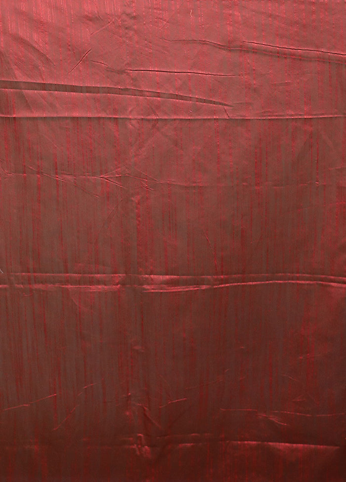 Grey Matka Silk Saree With Blouse Piece
