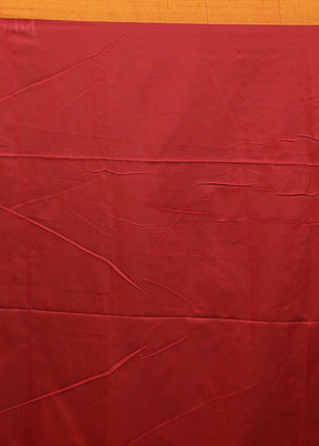 Red Matka Silk Saree With Blouse Piece