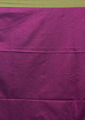 Purple Matka Silk Saree With Blouse Piece