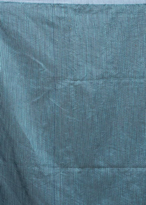 Blue Matka Silk Saree With Blouse Piece
