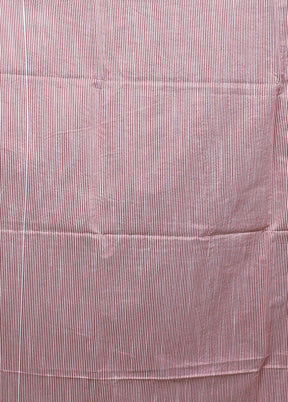 White Matka Silk Saree With Blouse Piece