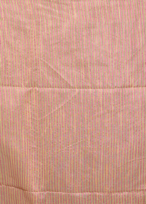 Cream Matka Silk Saree Without Blouse Piece