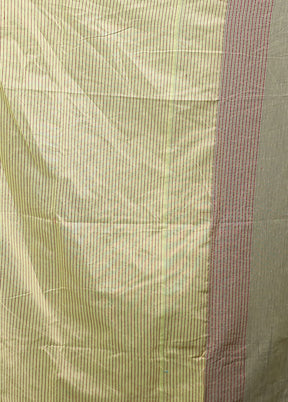 Yellow Matka Silk Saree With Blouse Piece