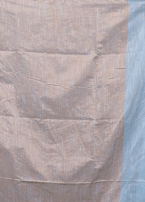 Blue Matka Silk Saree With Blouse Piece