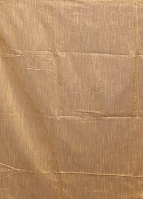 Cream Matka Silk Saree With Blouse Piece