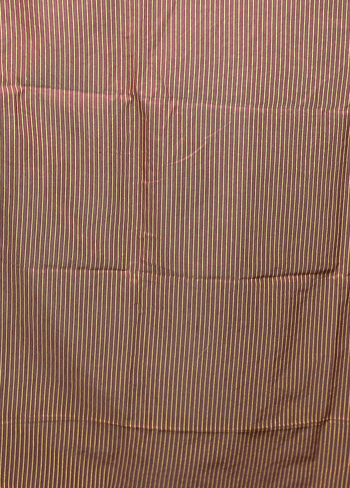 Maroon Matka Silk Saree With Blouse Piece