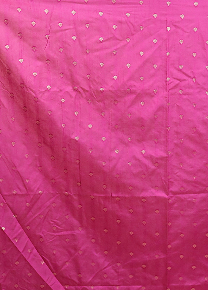 Purple Organza Saree With Blouse Piece