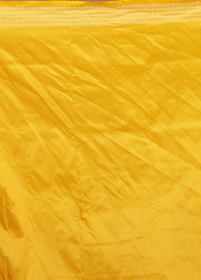 Green Handloom Bomkai Pure Silk Saree With Blouse Piece