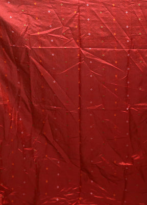 Green Dupion Silk Saree With Blouse Piece