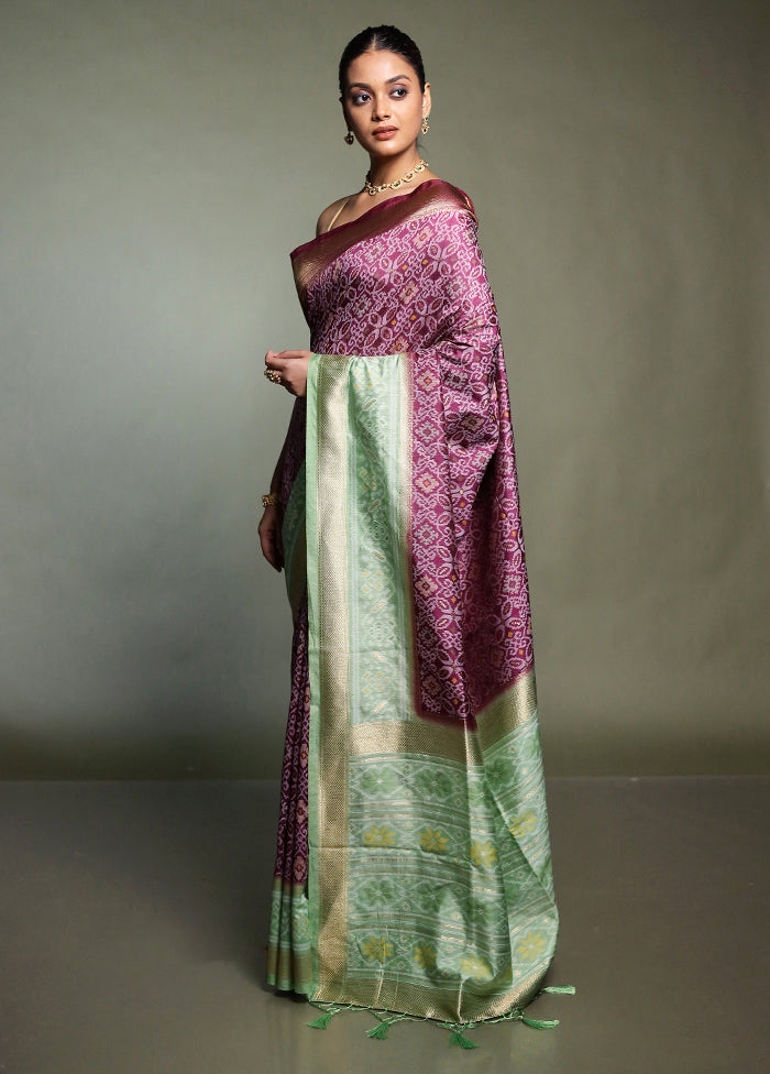 Pink Dupion Silk Saree With Blouse Piece