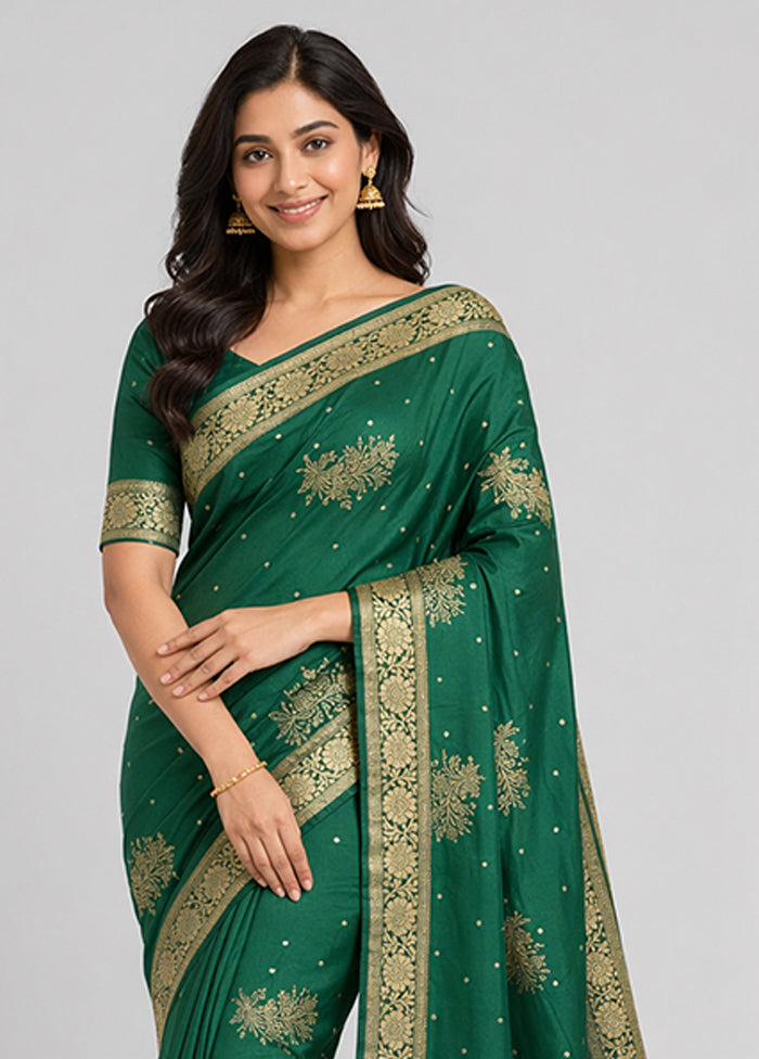 White Dupion Silk Saree With Blouse Piece