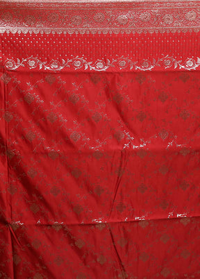Black Banarasi Silk Saree With Blouse Piece