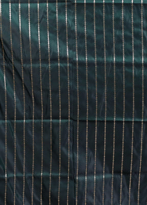 Green Banarasi Silk Saree With Blouse Piece