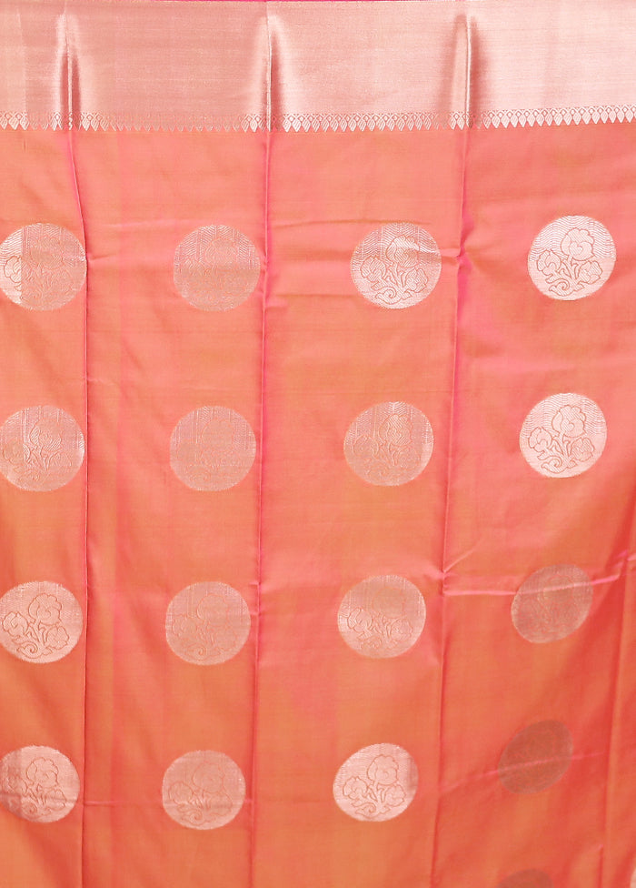 Yellow Dupion Silk Saree With Blouse Piece