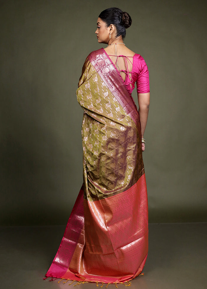 Cream Dupion Silk Saree With Blouse Piece