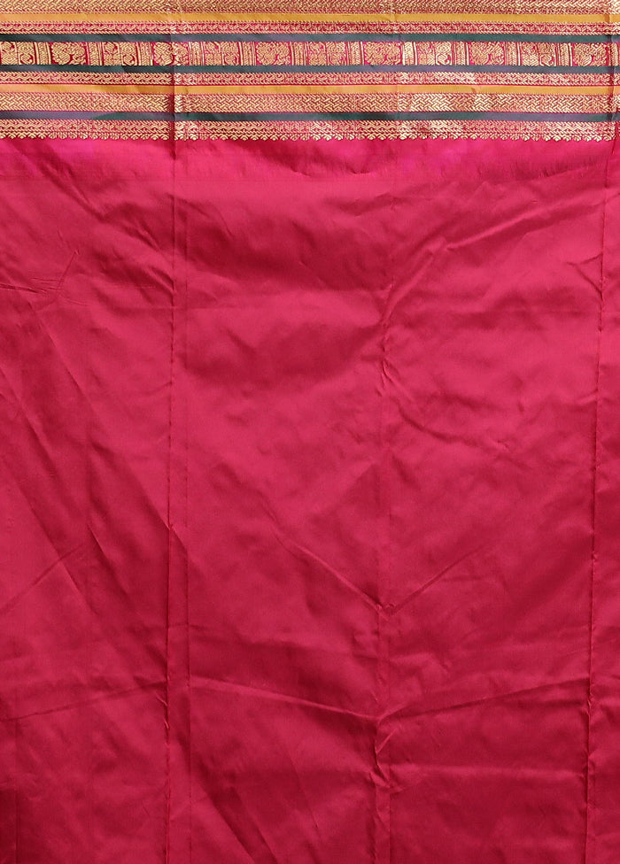 Yellow Kanjivaram Silk Saree With Blouse Piece