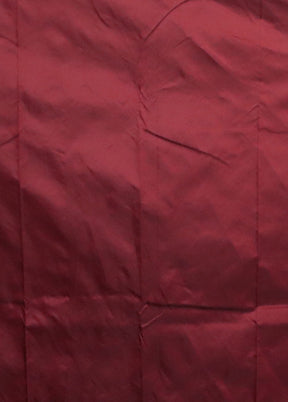 Maroon Kanjivaram Silk Saree With Blouse Piece