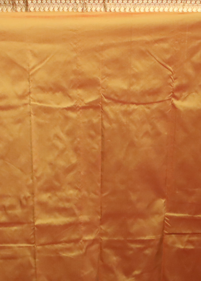 Yellow Kanjivaram Silk Saree With Blouse Piece