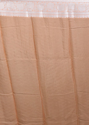 Pink Kora Silk Saree With Blouse Piece