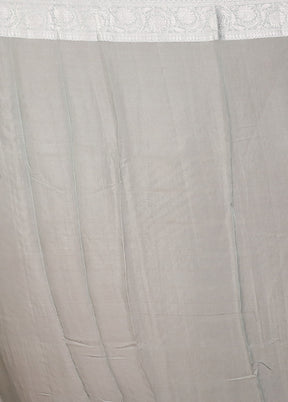 Green Kora Silk Saree With Blouse Piece
