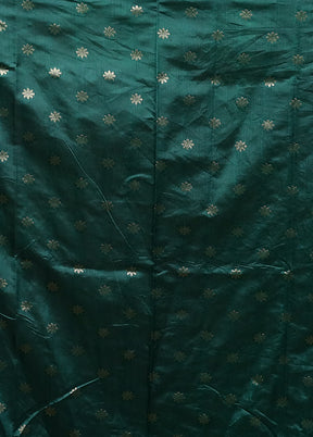 Green Tissue Silk Saree With Blouse Piece
