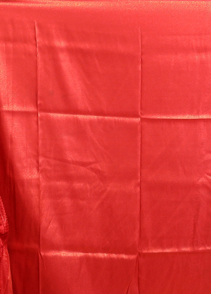 Blue Dupion Silk Saree With Blouse Piece