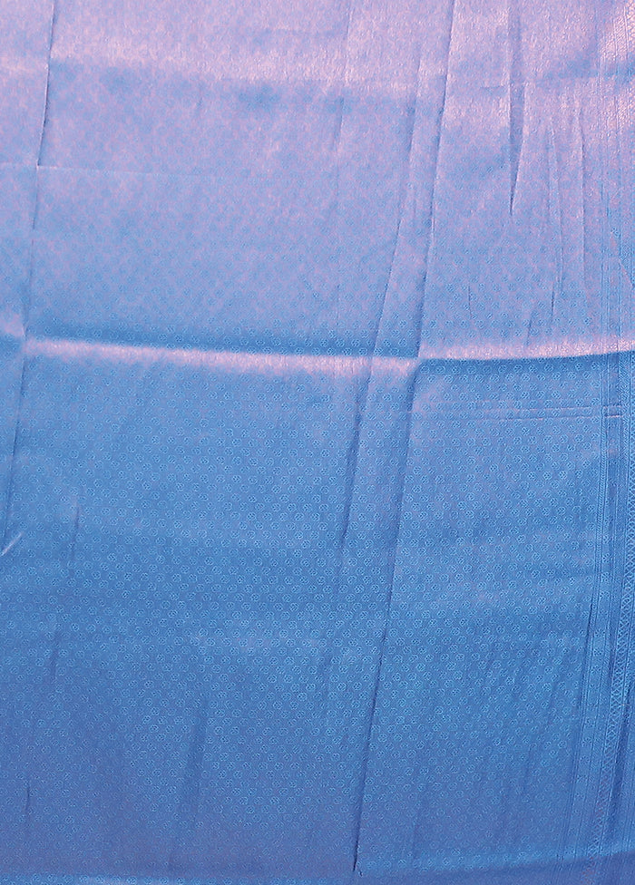 Pink Dupion Silk Saree With Blouse Piece