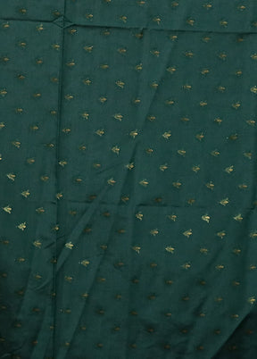 Green Dupion Silk Saree With Blouse Piece