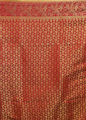 Cream Dupion Silk Saree With Blouse Piece
