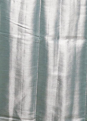 Blue Handloom Dupion Pure Silk Saree With Blouse Piece